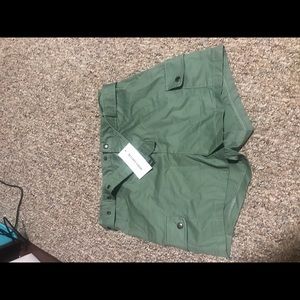 Brand new green shorts